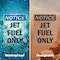 Signmission Jet Fuel Only, 7 in W x Rectangle, Plastic OS-2PACK-NS-P-710-V-13761 - alternate 4